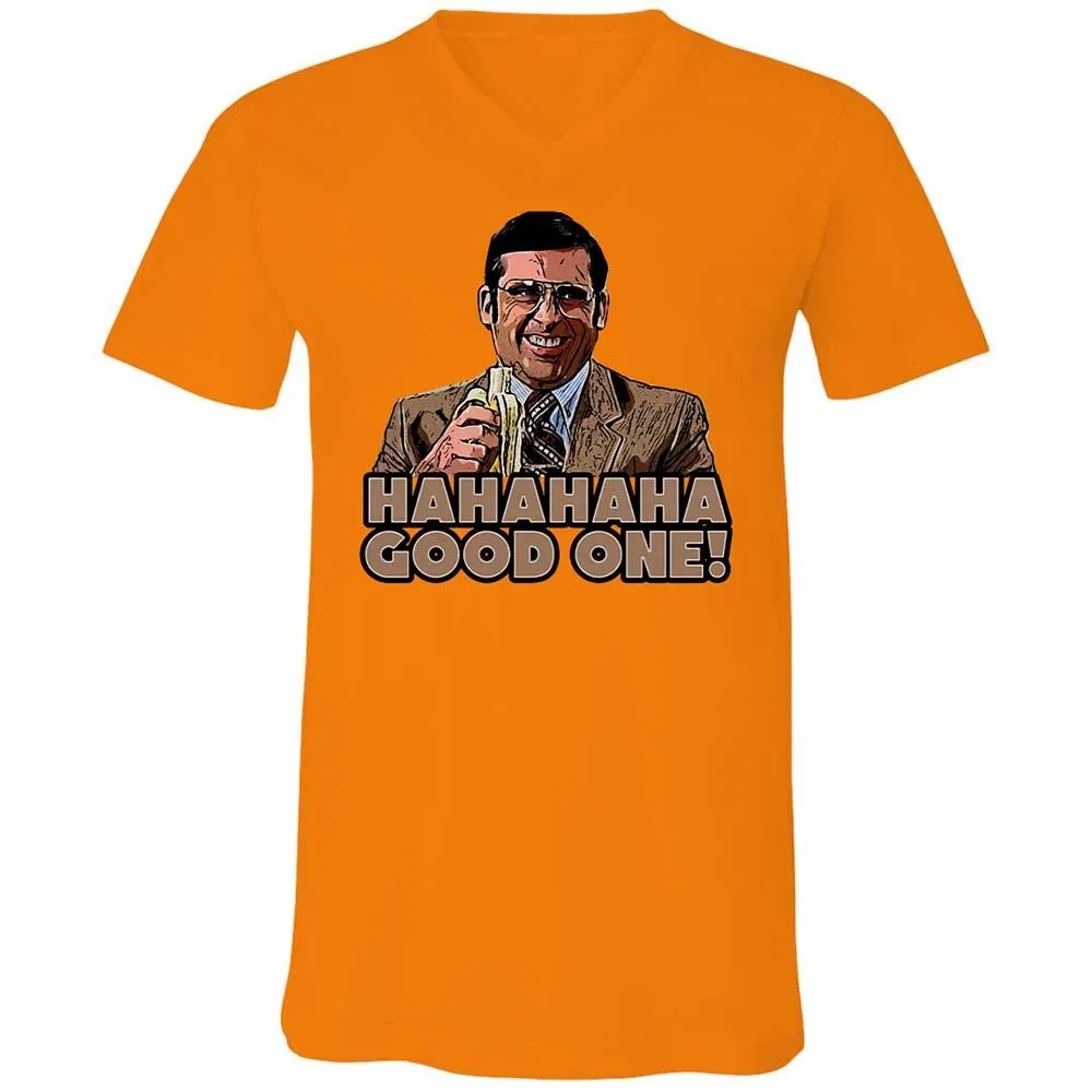 Unisex V-Neck T-Shirt - T1ALJPGE - Orange - 12