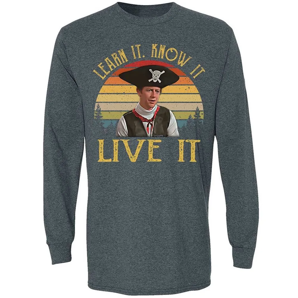 Long Sleeve T-Shirt - T97UEYCD - Dark Heather - 5