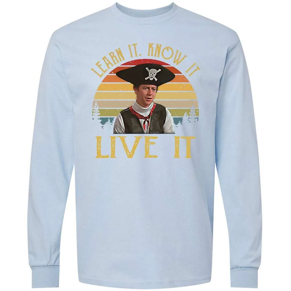 Long Sleeve T-Shirt - T97UEYCD - Light Blue - 18