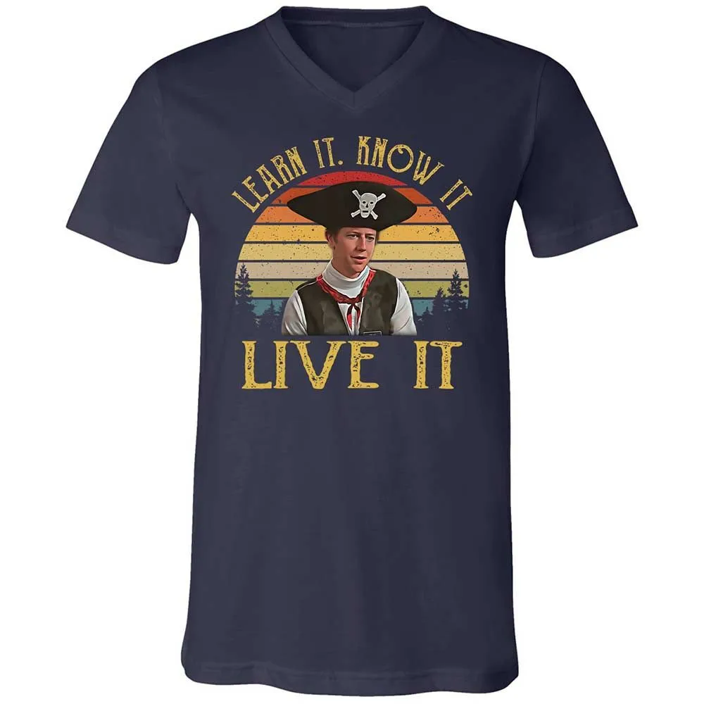 Unisex V-Neck T-Shirt - 3GALM913 - Navy - 2