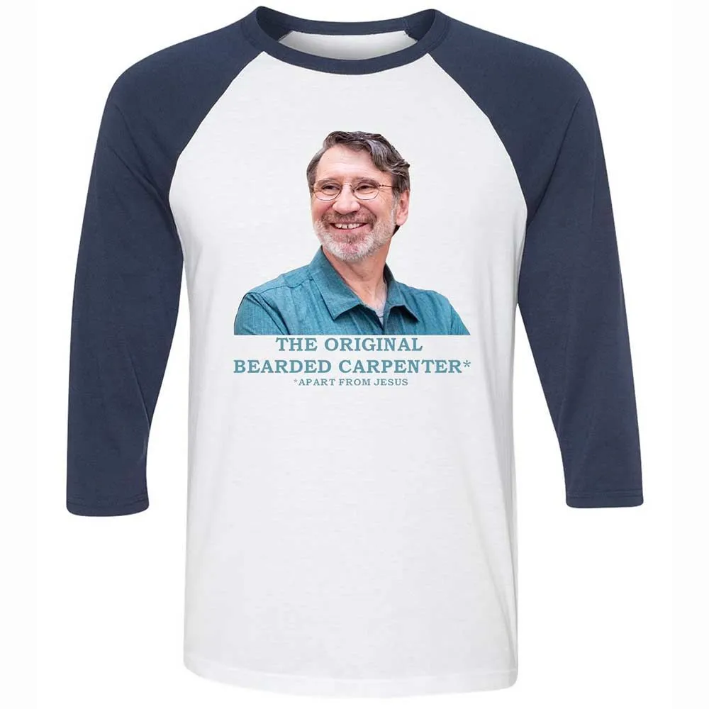 The Original Bearded Carpenter - White/Navy - 8