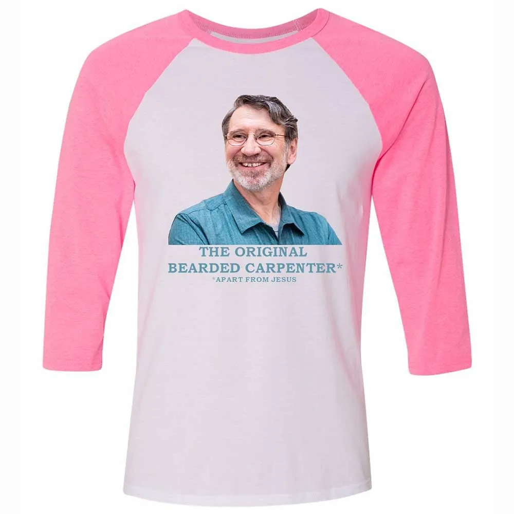 The Original Bearded Carpenter - White/Neon Pink - 12