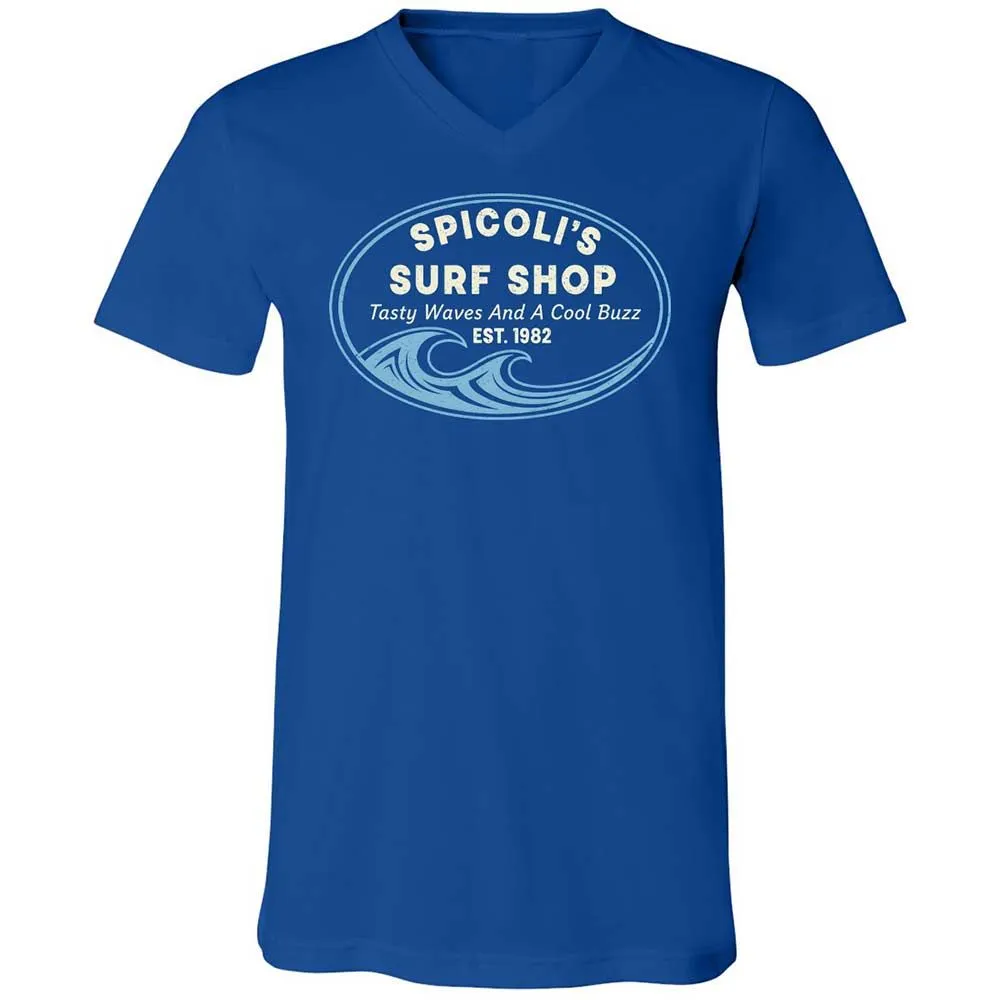 Unisex V-Neck T-Shirt - CV9UFMQT - True Royal - 4