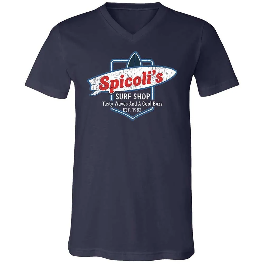 Unisex V-Neck T-Shirt - E256LVWT - Navy - 2