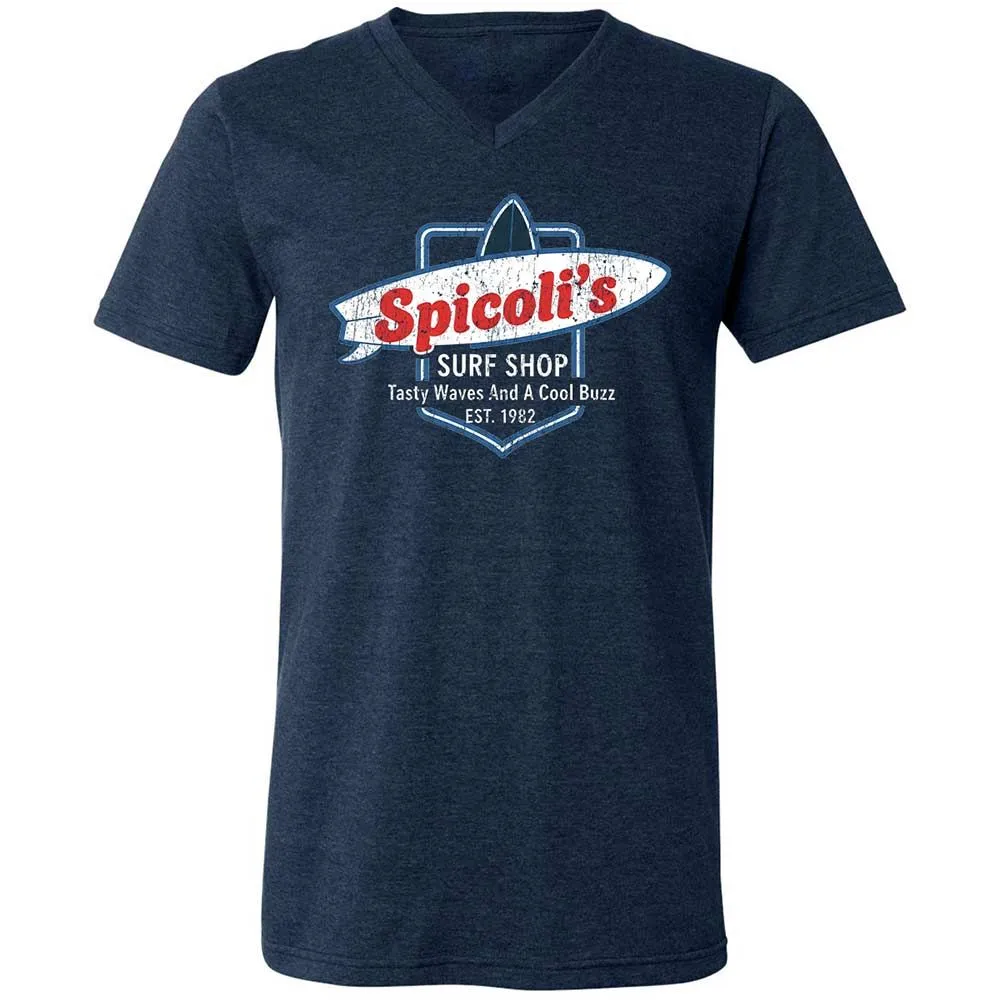 Unisex V-Neck T-Shirt - E256LVWT - Heather Navy - 3