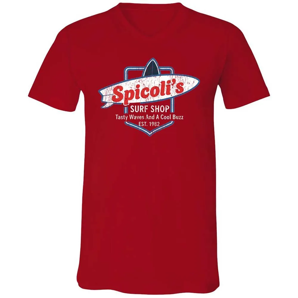 Unisex V-Neck T-Shirt - E256LVWT - Red - 6