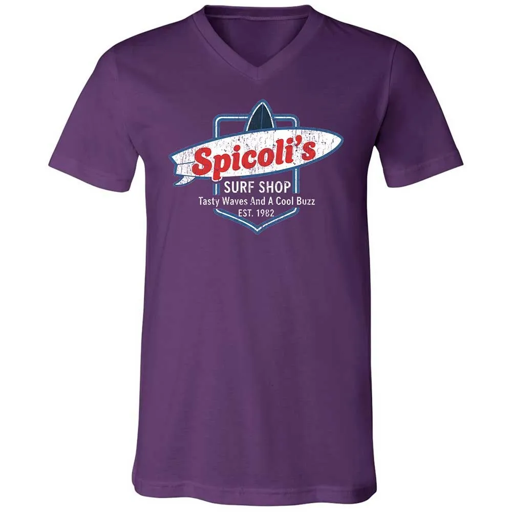 Unisex V-Neck T-Shirt - E256LVWT - Team Purple - 10