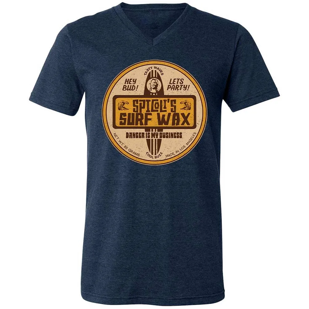 Unisex V-Neck T-Shirt - FNB8BT3G - Heather Navy - 3