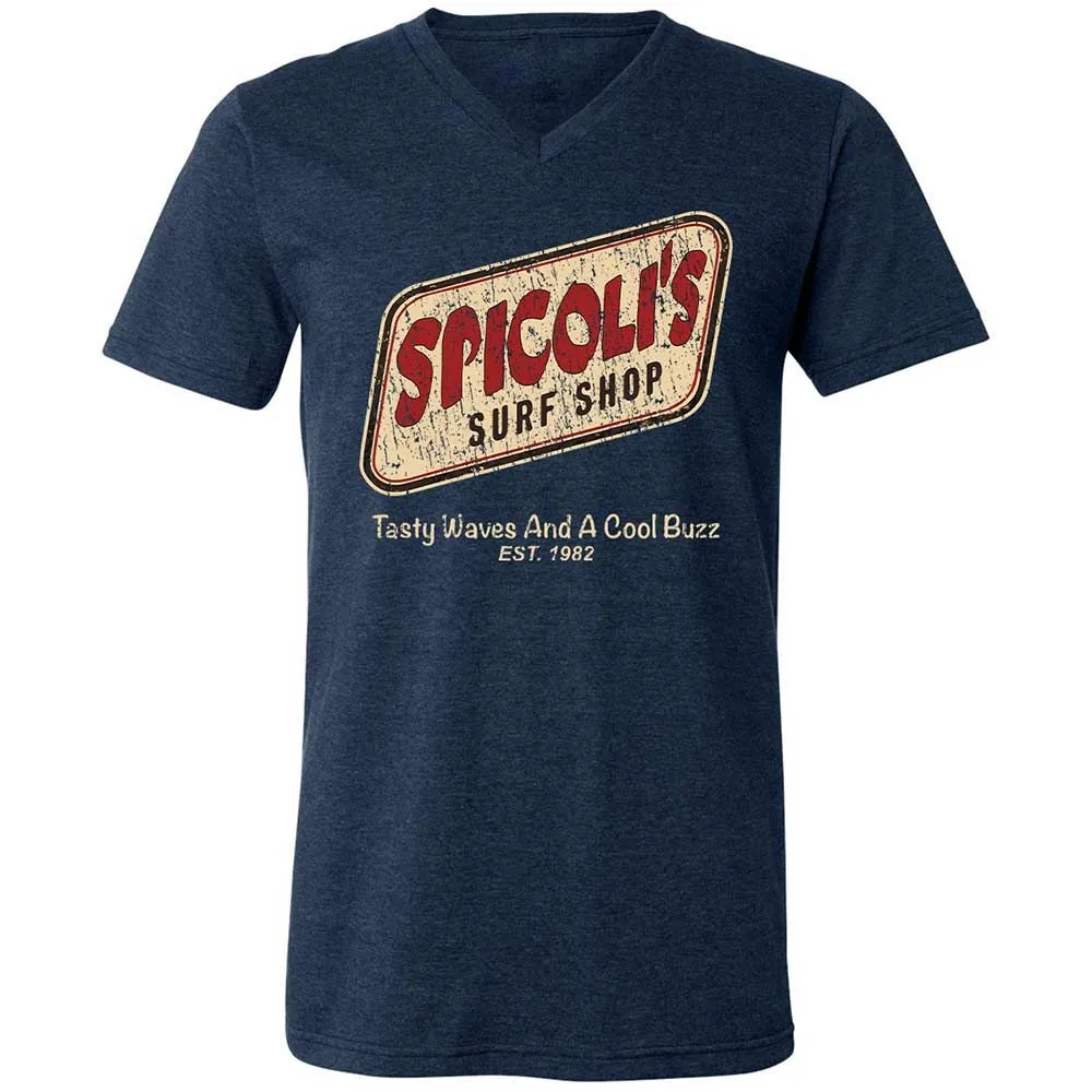 Unisex V-Neck T-Shirt - 3HHXPVXE - Heather Navy - 3