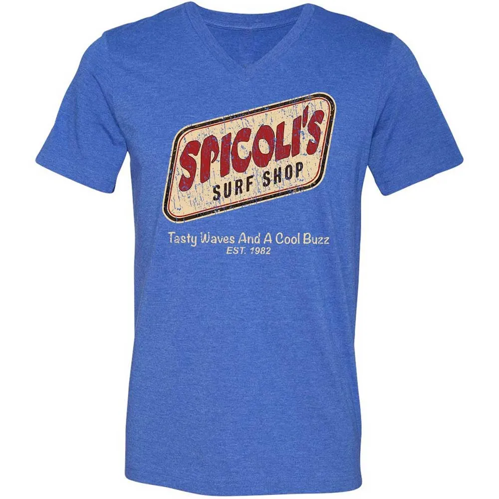 Unisex V-Neck T-Shirt - 3HHXPVXE - Heather True Royal - 5