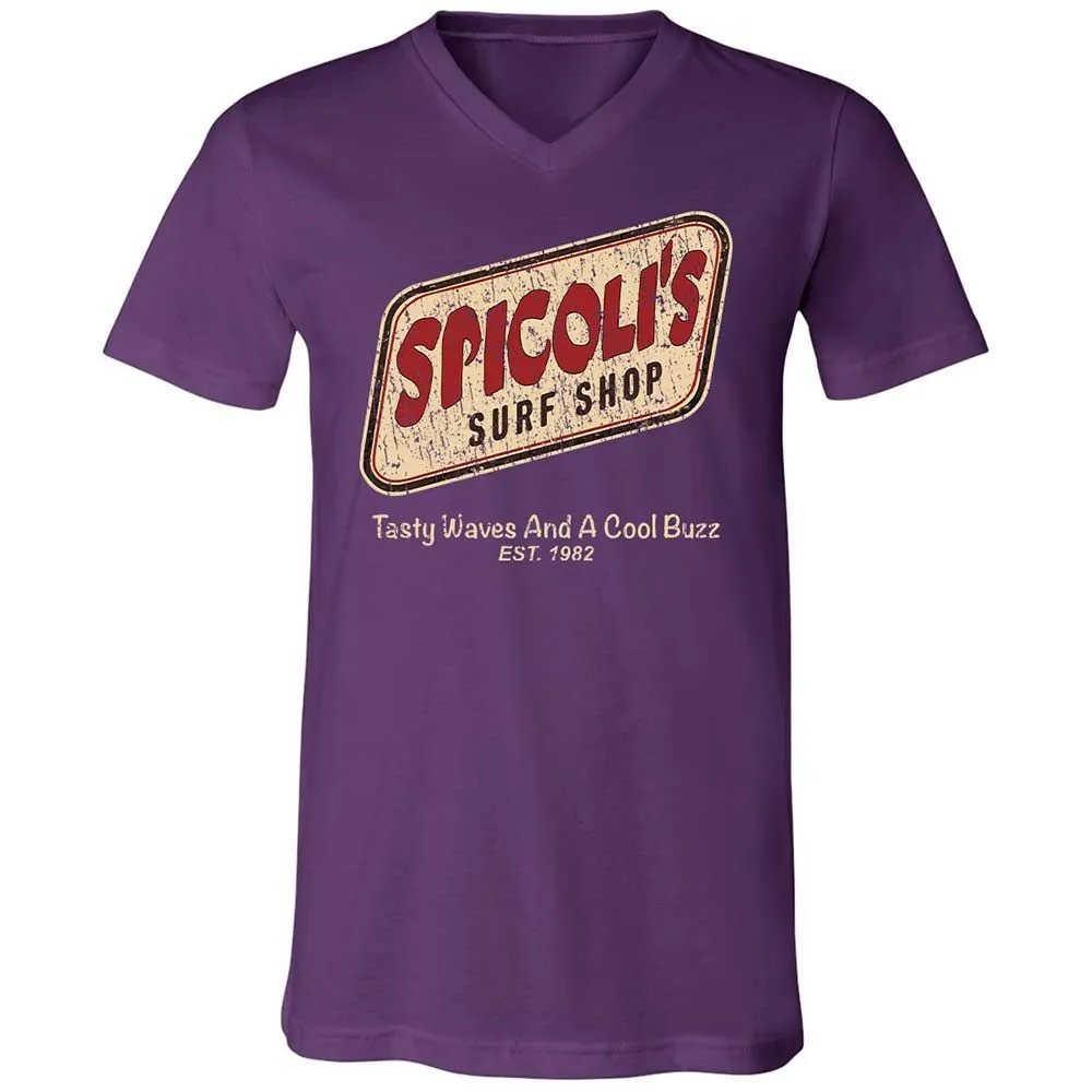 Unisex V-Neck T-Shirt - 3HHXPVXE - Team Purple - 10