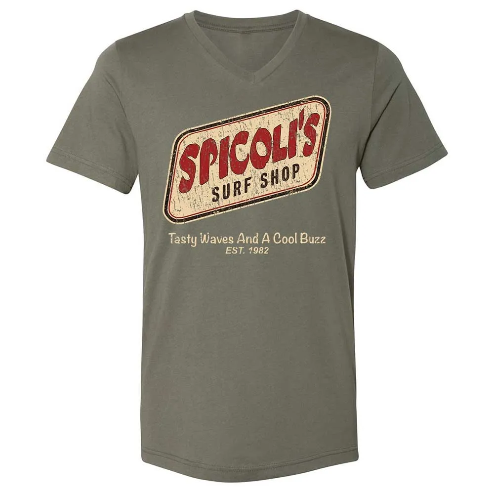 Unisex V-Neck T-Shirt - 3HHXPVXE - Military Green - 11