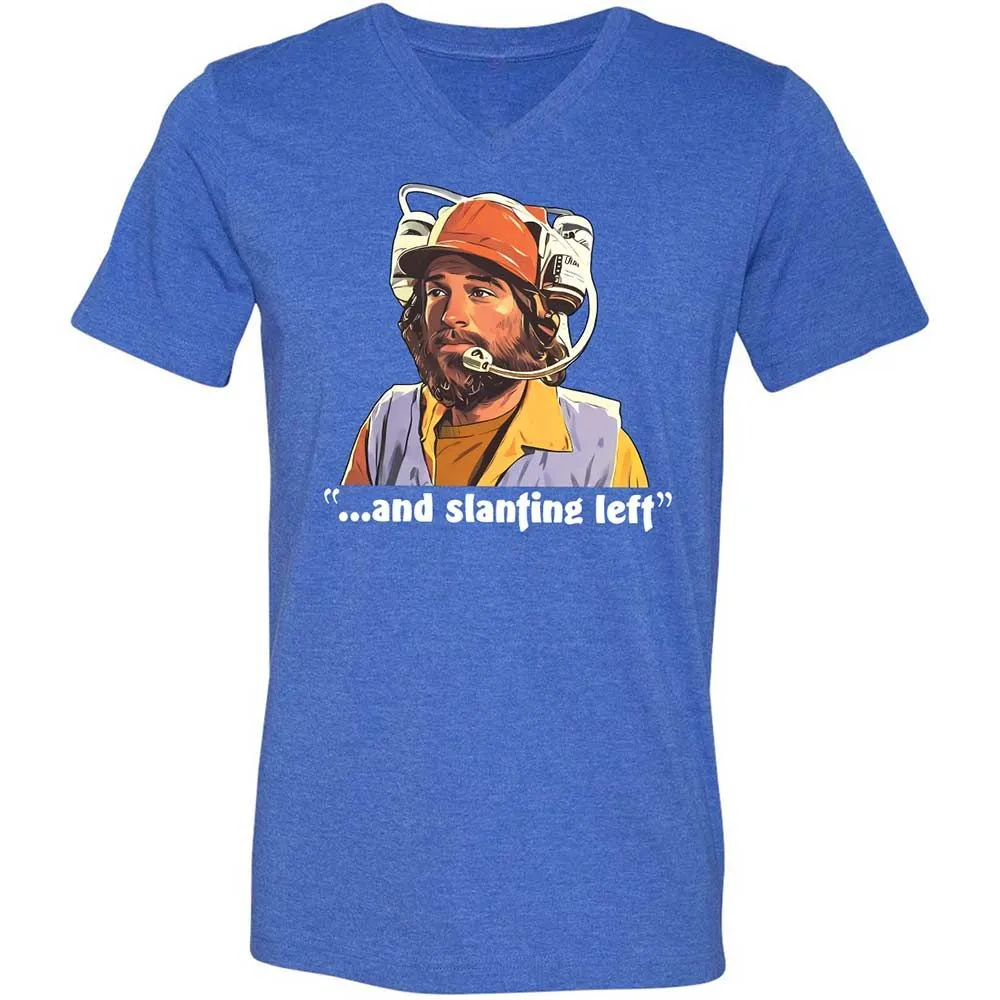 Unisex V-Neck T-Shirt - B9NJBB49 - Heather True Royal - 5