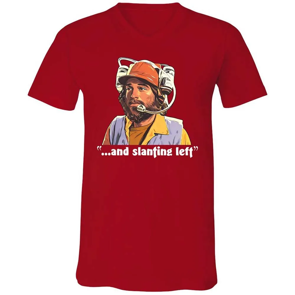 Unisex V-Neck T-Shirt - B9NJBB49 - Red - 6