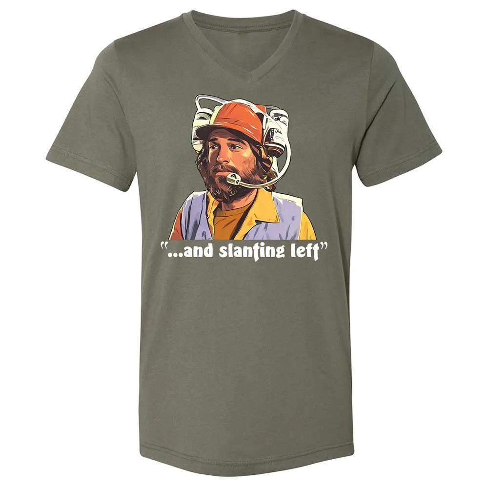 Unisex V-Neck T-Shirt - B9NJBB49 - Military Green - 11