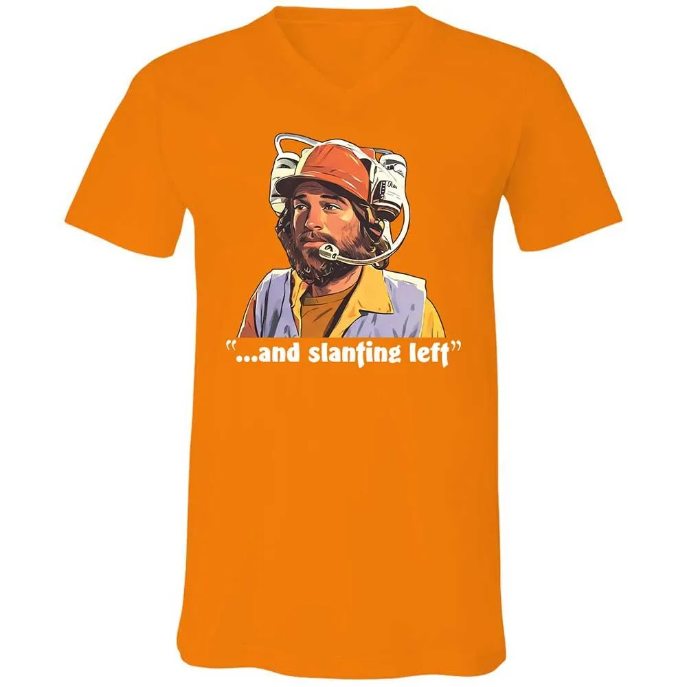 Unisex V-Neck T-Shirt - B9NJBB49 - Orange - 12