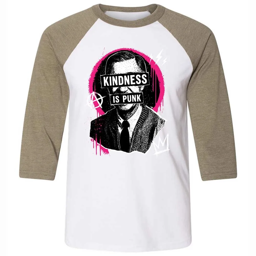 Kindness is Punk - White/Heather Olive - 4