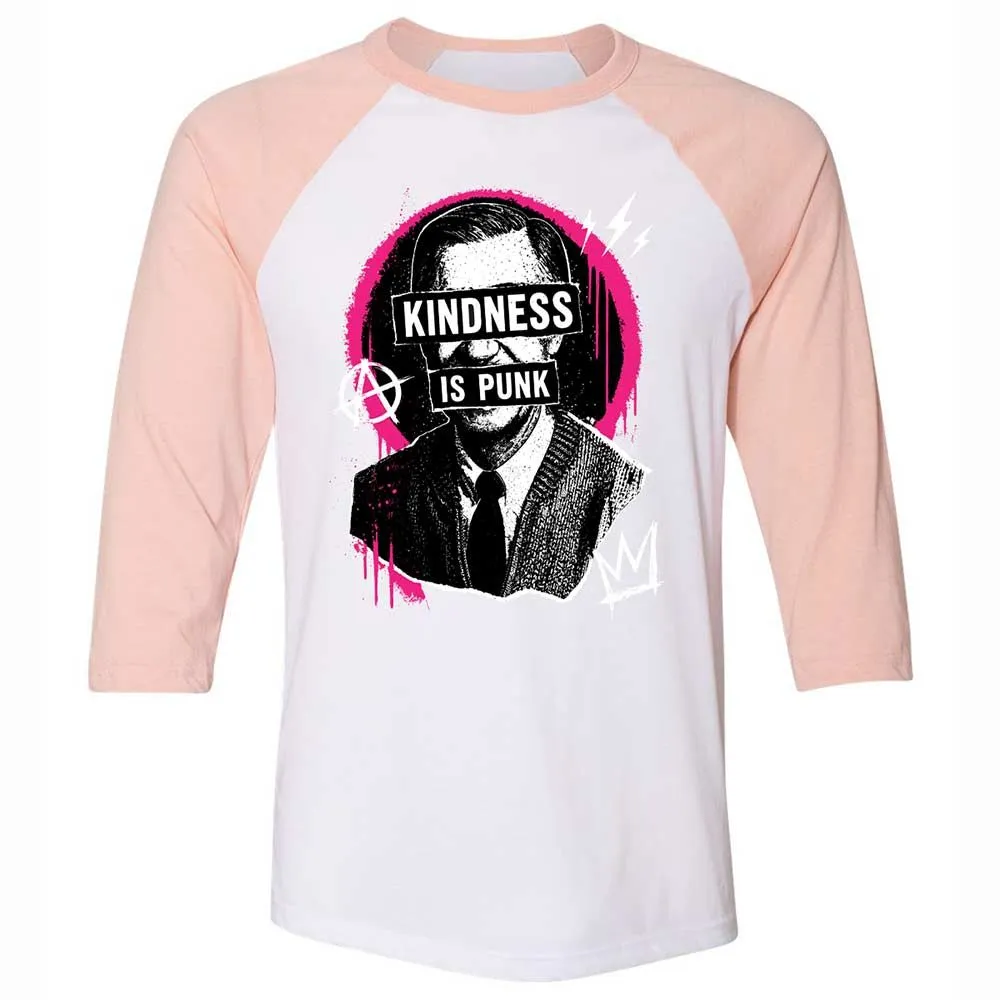 Kindness is Punk - White/Heather Peach - 5