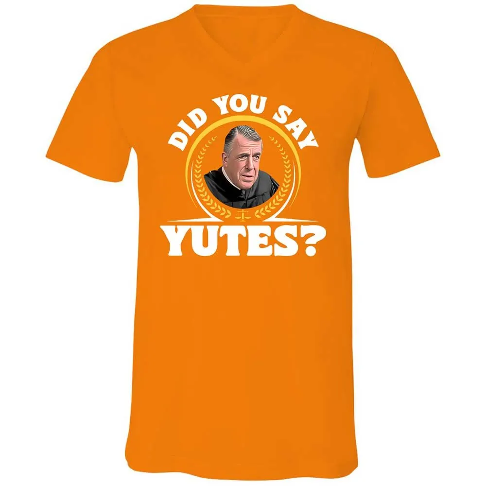 Unisex V-Neck T-Shirt - VM2GW4CU - Orange - 12