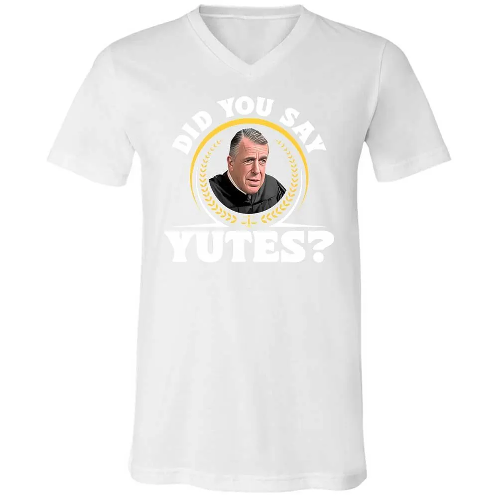 Unisex V-Neck T-Shirt - VM2GW4CU - White - 16