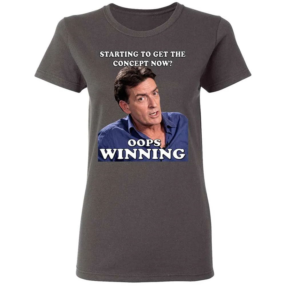 Women's T-Shirt - M9NUWDCD - Charcoal - 4