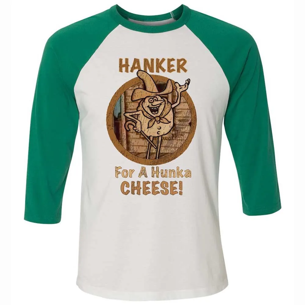 Unisex 3/4 Baseball Tee - 1F9N1M5R - White/Kelly - 6