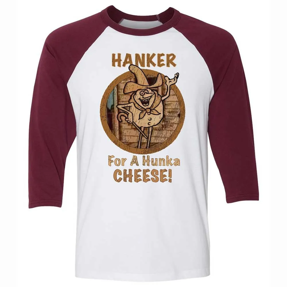 Unisex 3/4 Baseball Tee - 1F9N1M5R - White/Maroon - 7