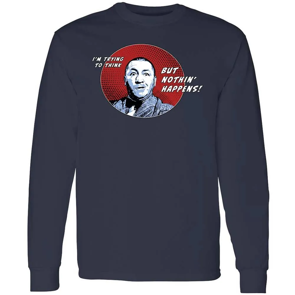 Long Sleeve T-Shirt - EGWHDEAH - Navy - 2