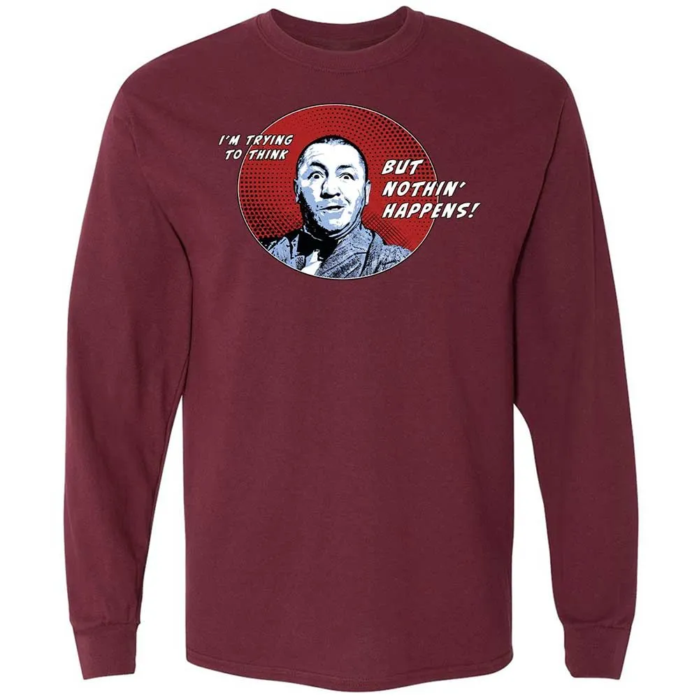Long Sleeve T-Shirt - EGWHDEAH - Maroon - 6