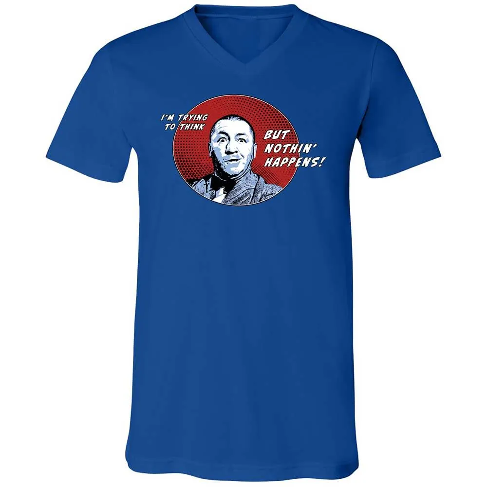 Unisex V-Neck T-Shirt - H1FD9RQW - True Royal - 4