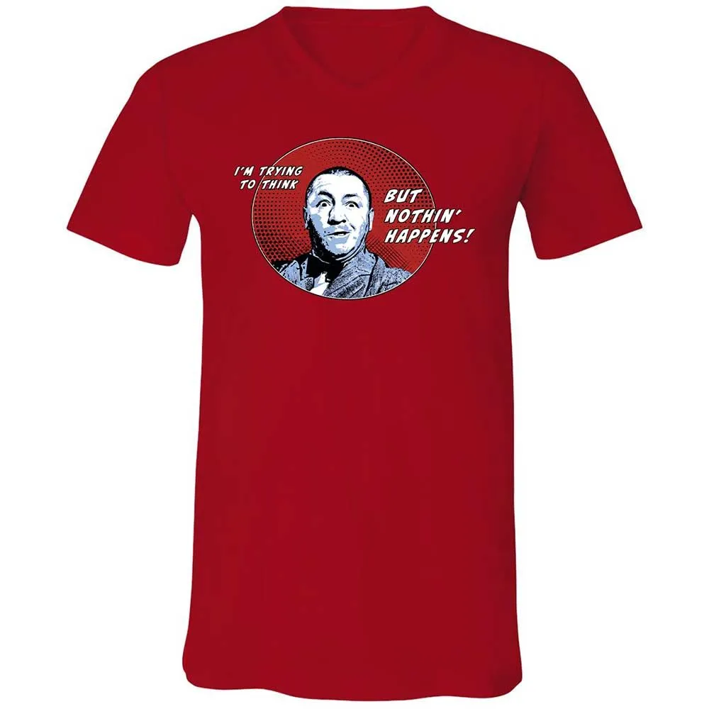 Unisex V-Neck T-Shirt - H1FD9RQW - Red - 6
