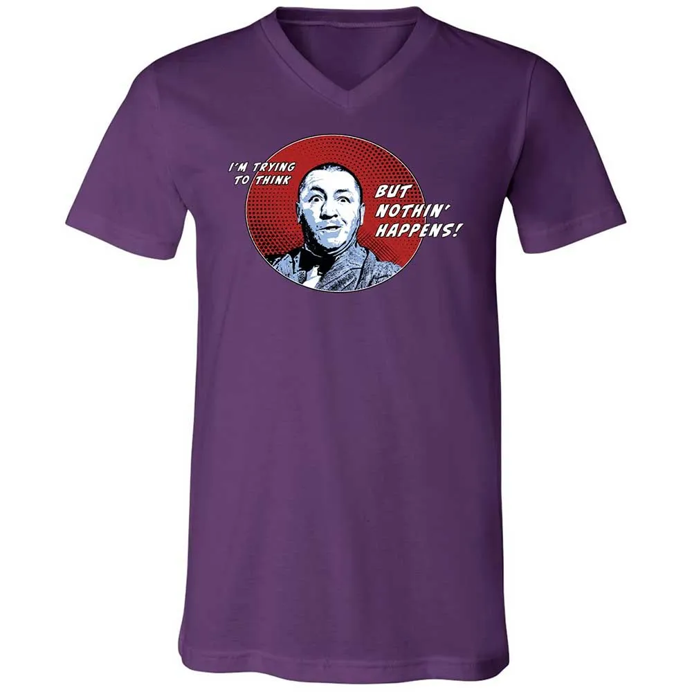 Unisex V-Neck T-Shirt - H1FD9RQW - Team Purple - 10