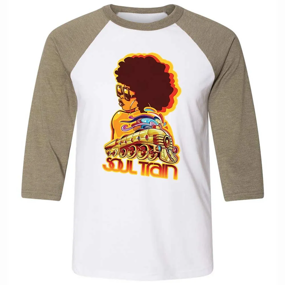 Unisex 3/4 Baseball Tee - MTQELAYL - White/Heather Olive - 4