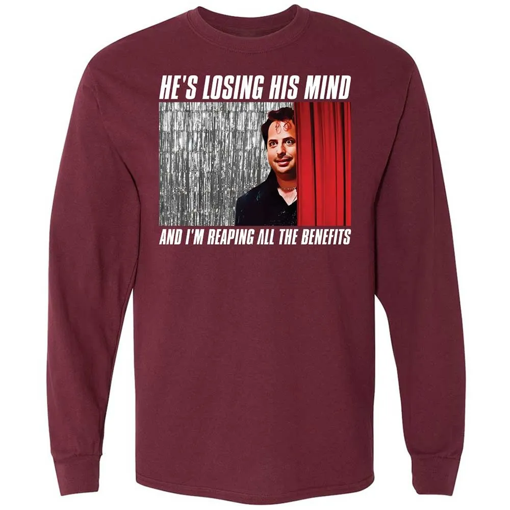 Long Sleeve T-Shirt - QQNU4QQ7 - Maroon - 6