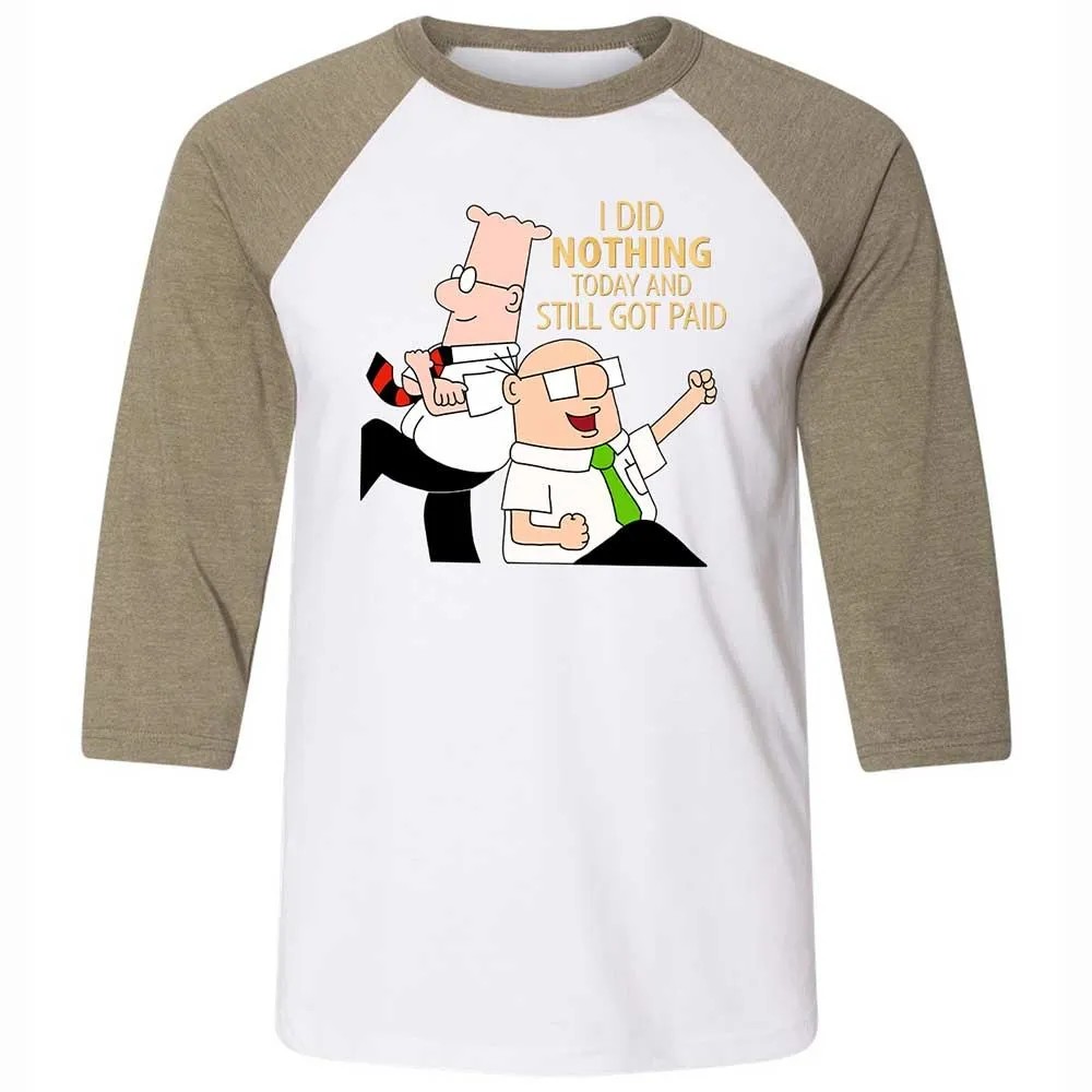 I Did Nothing and Still Got Paid - White/Heather Olive - 4