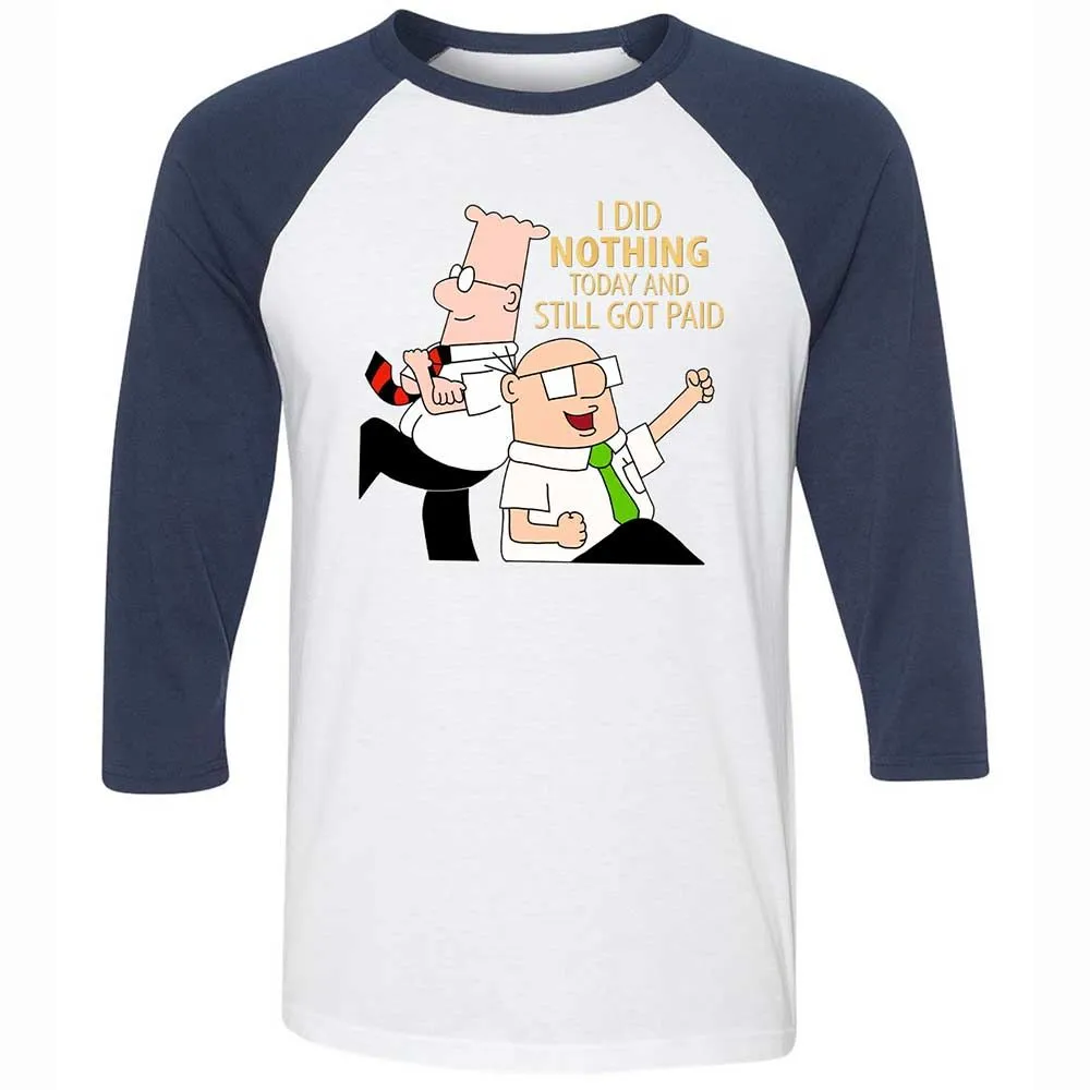 I Did Nothing and Still Got Paid - White/Navy - 8