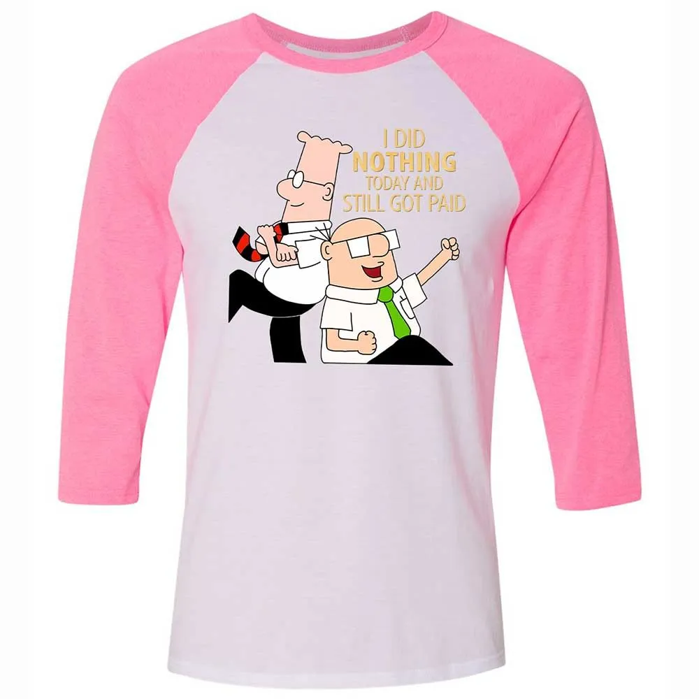 I Did Nothing and Still Got Paid - White/Neon Pink - 12