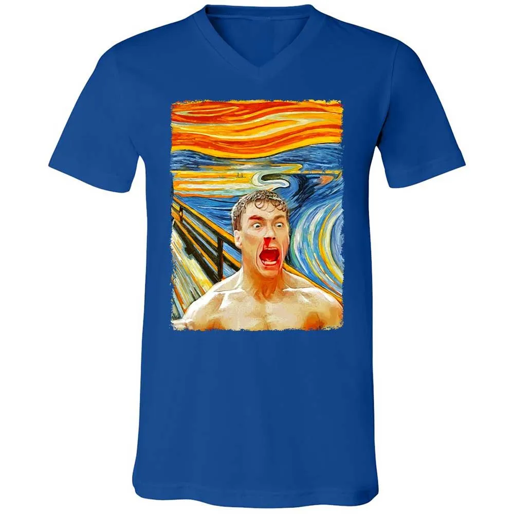 Unisex V-Neck T-Shirt - PJBVXW67 - True Royal - 4