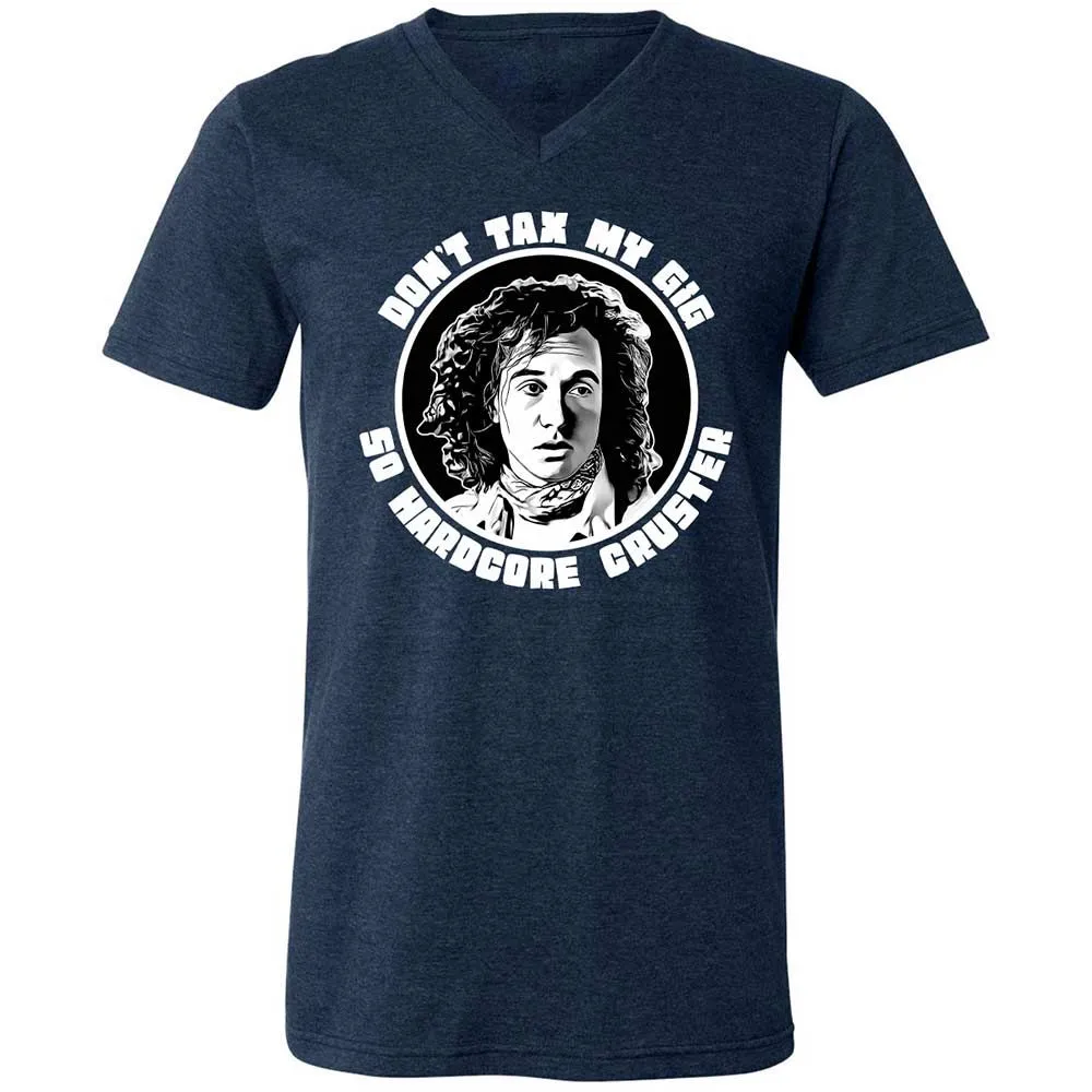 Unisex V-Neck T-Shirt - 5F8L6DXV - Heather Navy - 3