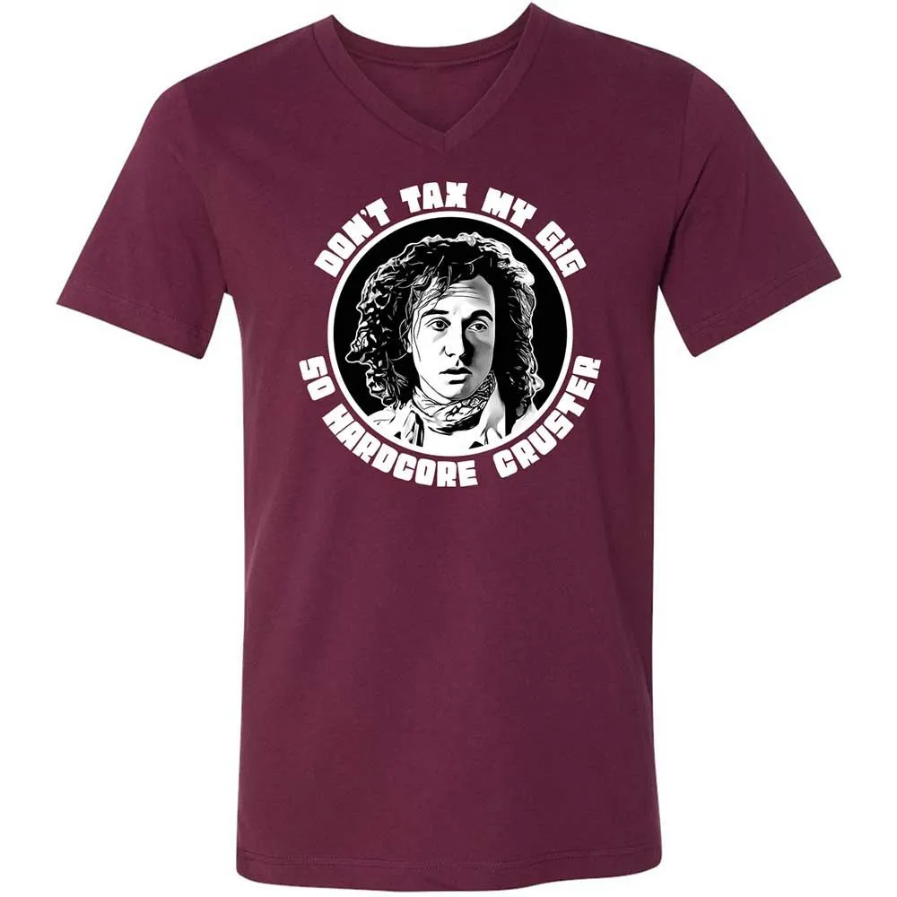 Unisex V-Neck T-Shirt - 5F8L6DXV - Maroon - 8