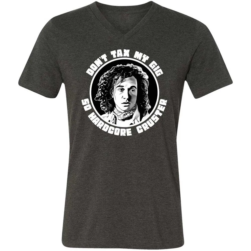 Unisex V-Neck T-Shirt - 5F8L6DXV - Dark Grey Heather - 9