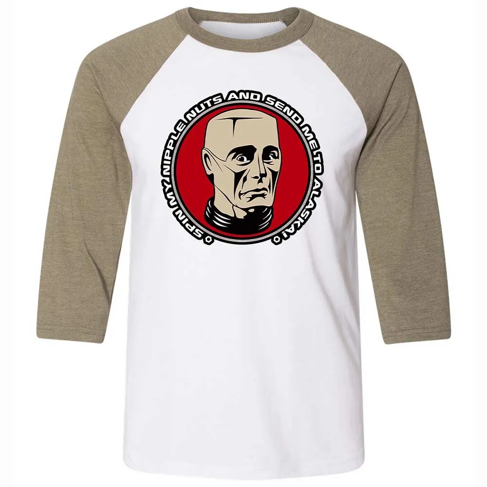 Unisex 3/4 Baseball Tee - 1WRQ2HGK - White/Heather Olive - 4