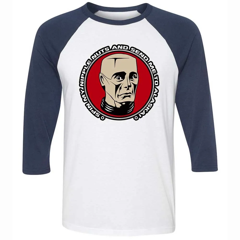 Unisex 3/4 Baseball Tee - 1WRQ2HGK - White/Navy - 8