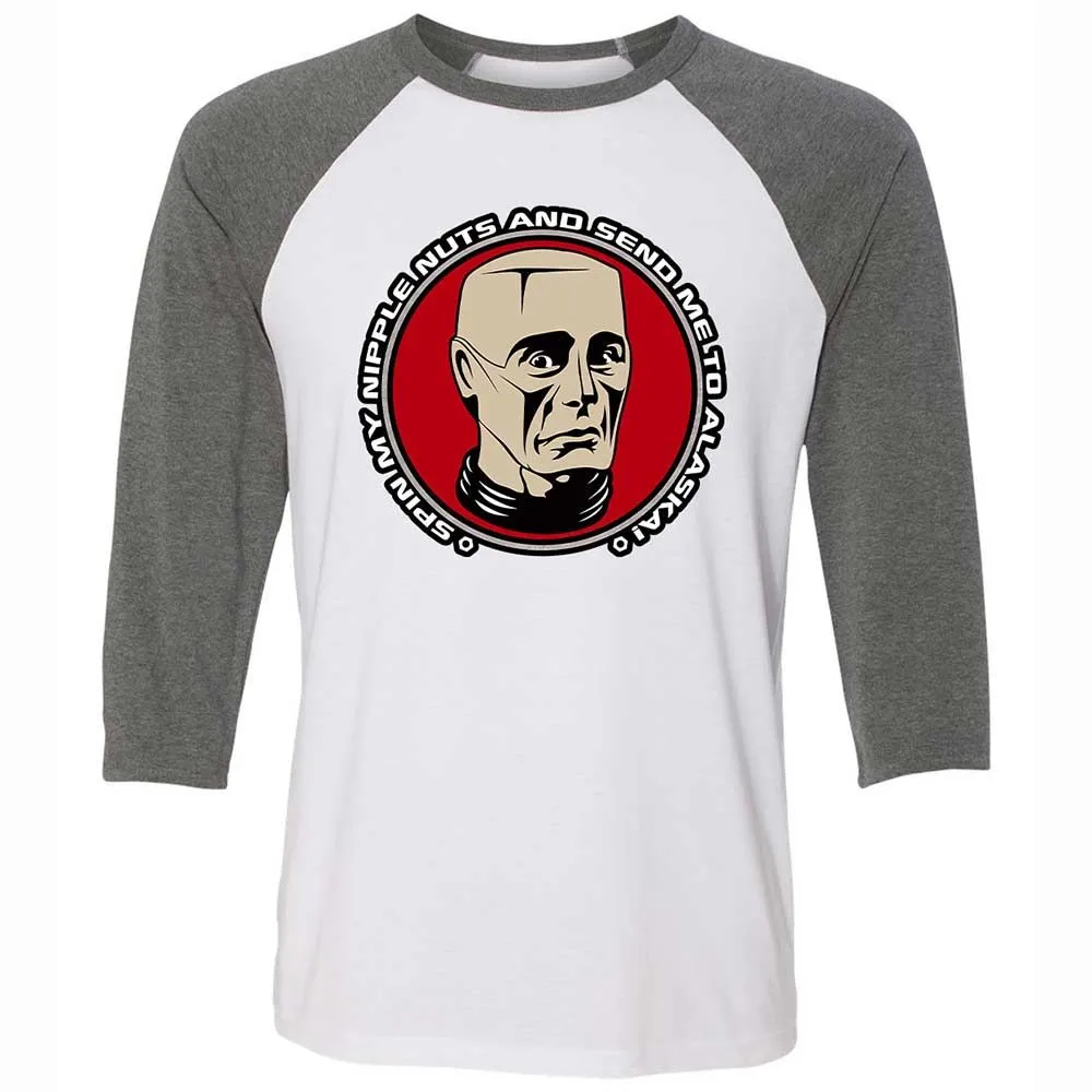Unisex 3/4 Baseball Tee - 1WRQ2HGK - White/Deep Heather - 11