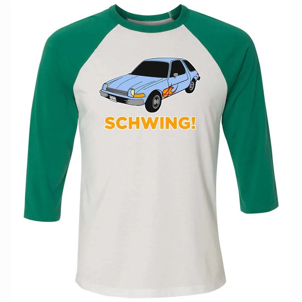 Unisex 3/4 Baseball Tee - Y69N8SCX - White/Kelly - 6