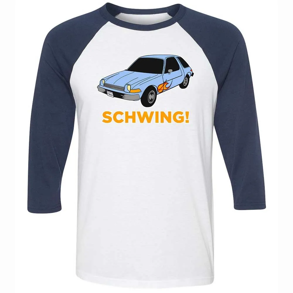 Unisex 3/4 Baseball Tee - Y69N8SCX - White/Navy - 8