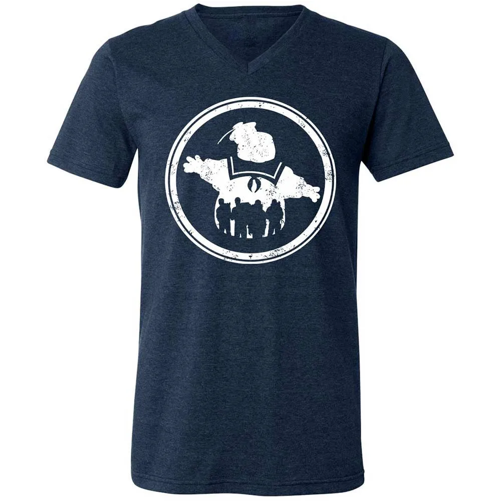 Unisex V-Neck T-Shirt - ZSSHZ8MB - Heather Navy - 3