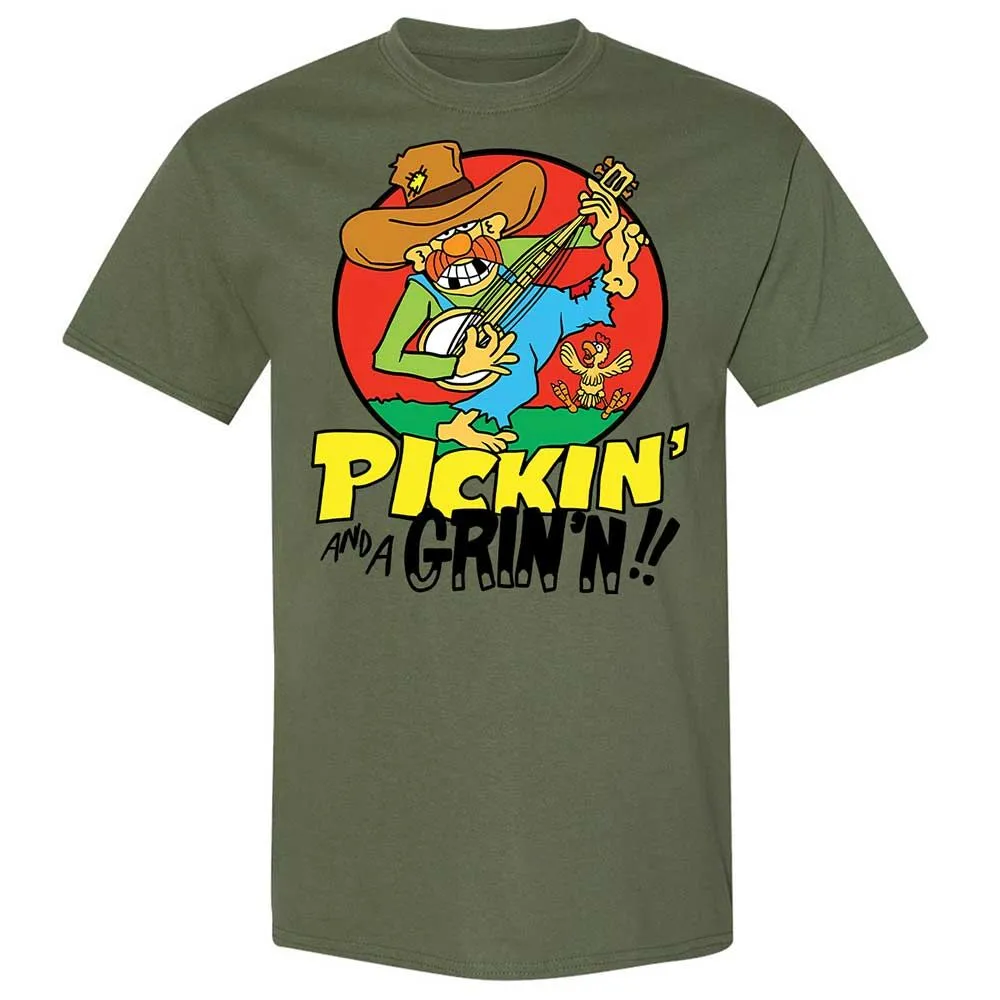 Pickin' and a Grinnin - Military Green - 11