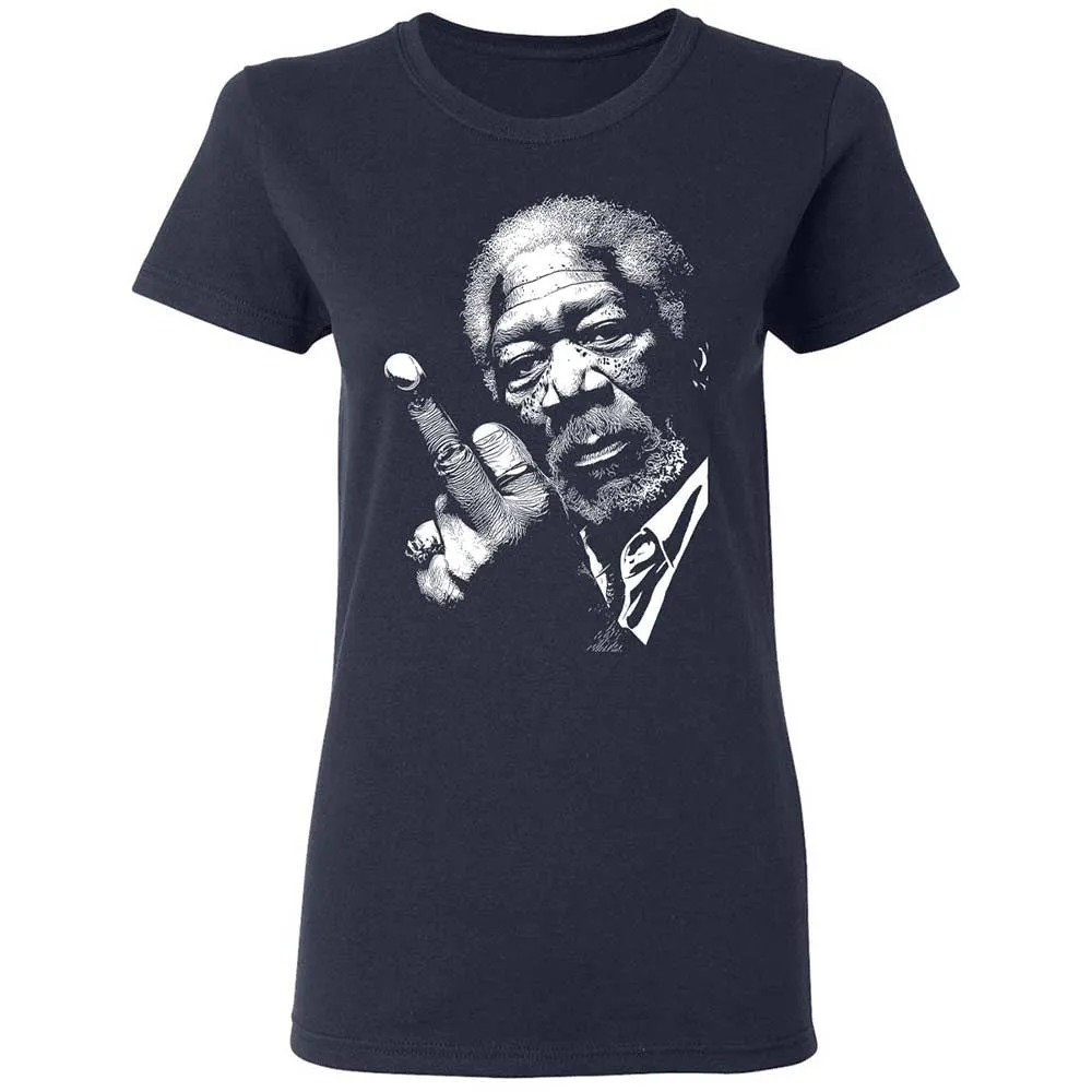 Morgan Freeman middle finger - Navy - 2