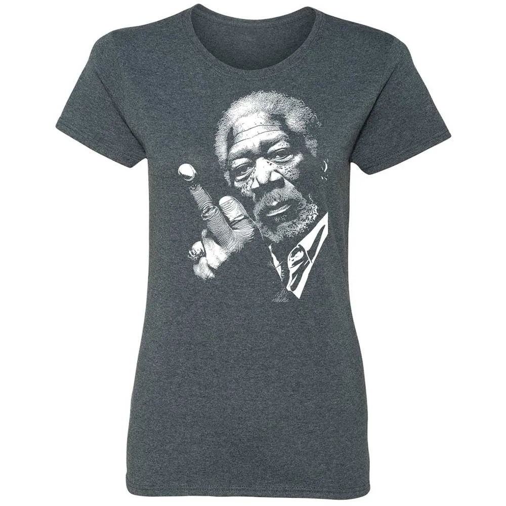 Morgan Freeman middle finger - Dark Heather - 6